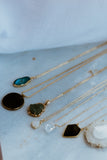 “Roa”- Agate Slice Necklace