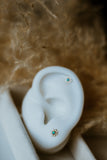 Opal Eye Floral Studs