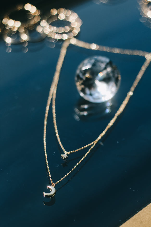 Sky Scape Two Layer Necklace