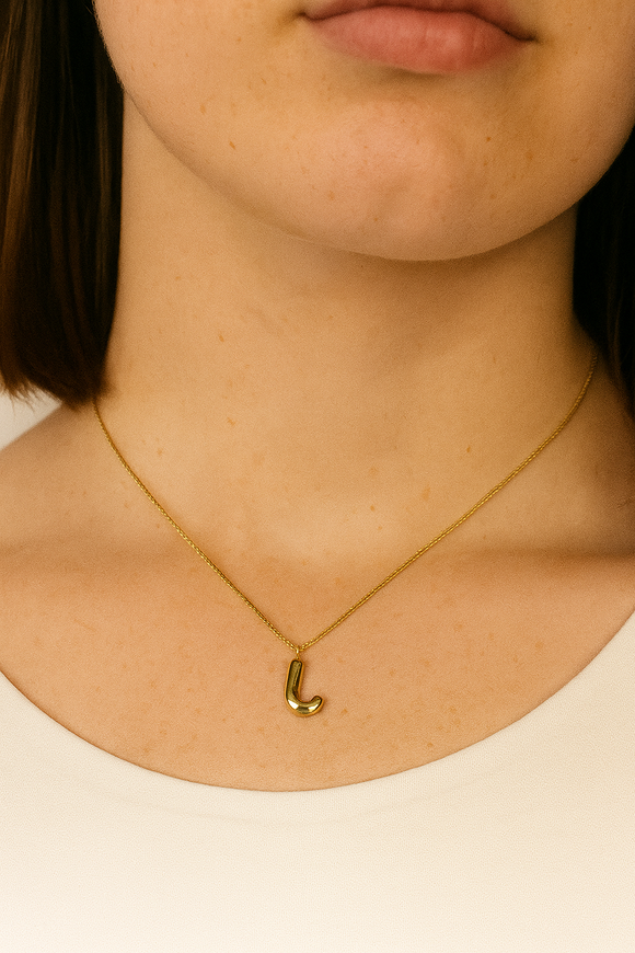 Golden Initial Necklace