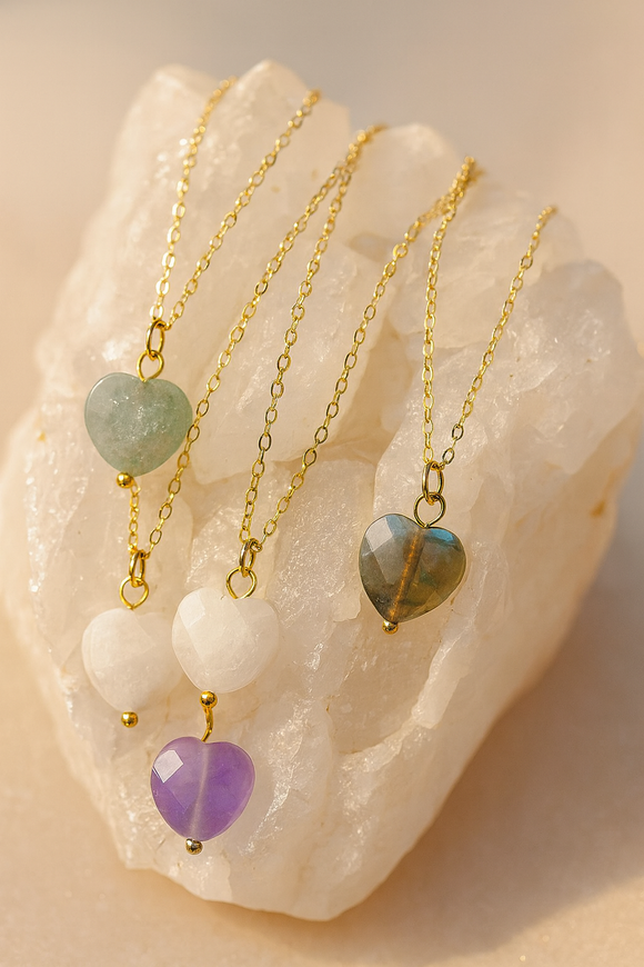 Ginger Heart Gem Necklace