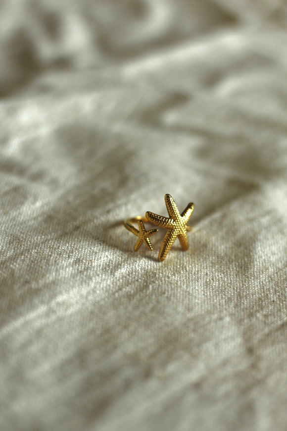 Double Starfish Ring