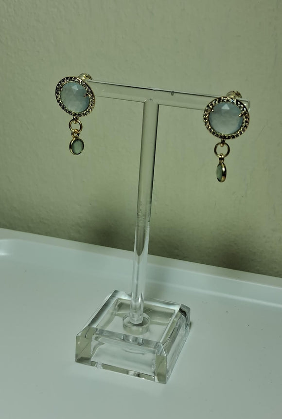 Turquoise Eye Stud Earrings
