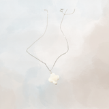 Moonstone Clover Gem Necklace