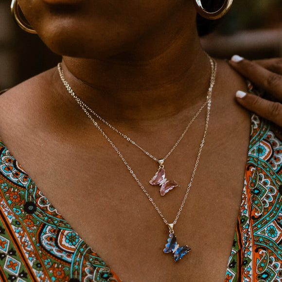 Anaea Butterfly Necklace